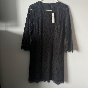 Ann Taylor Dress Black Lace